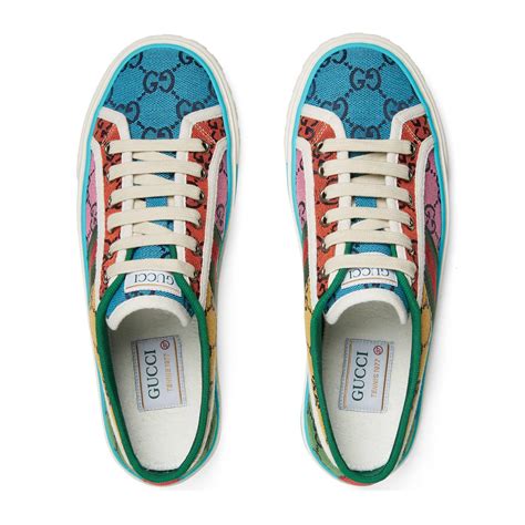 57 Gucci X Disney Tenis Unisex Tennis 1977 Gg Zapatillas Altas