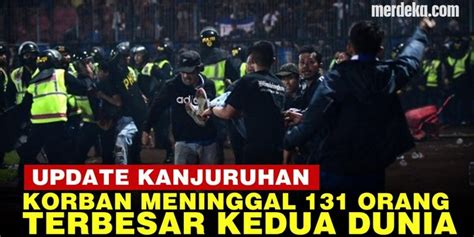 VIDEO Korban Tewas Tragedi Kanjuruhan Jadi 131 Jiwa Terbesar Kedua