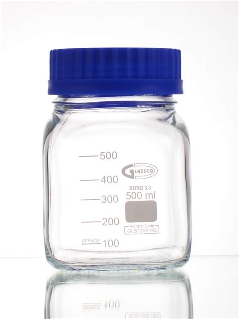 Bottles Reagent Square Type Wide Mouth Graduated Gl Glasscolabs