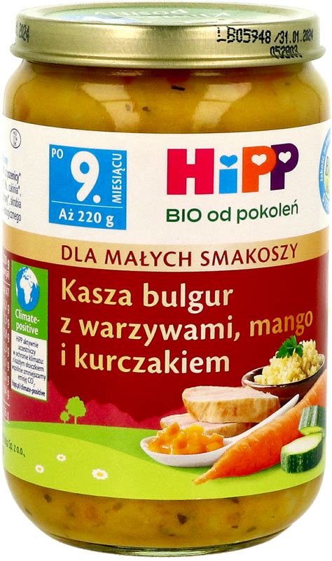 HIPP Dla Małych Smakoszy BIO od pokoleń danie w słoiczku Kasza