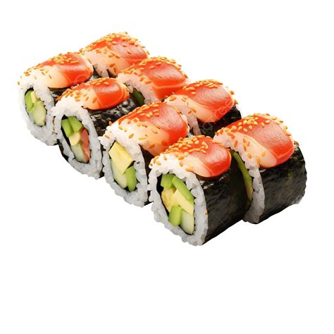 D Roll Sushi Sushi Roll Restaurant Png Transparent Image And