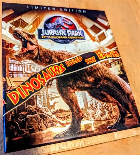 JURASSIC PARK 4 MOVIE Collection 4K Ultra HD Blu Ray ONLY Slipbox