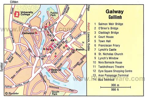 Galway Map Regional City Of Ireland Map Of Ireland City Regional