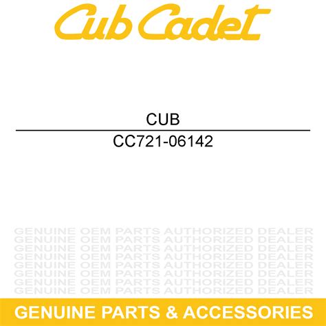 Cub Cadet 721 06142 Front Chassis Seal Ebay