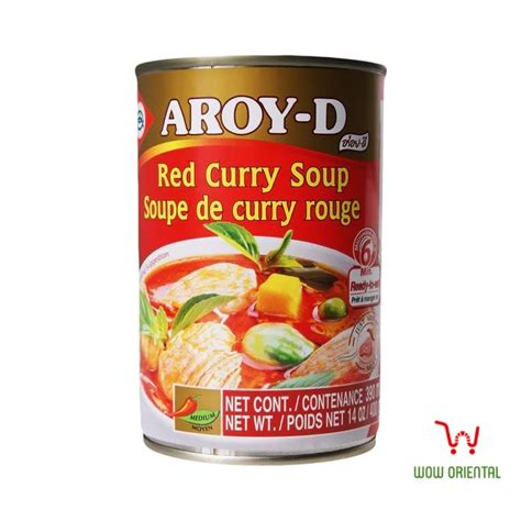 Aroy D Red Curry Soup 400ml Wow Oriental