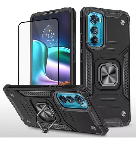 Funda Para Motorola Anillo Uso Rudo Protector Case Mica 9h MercadoLibre