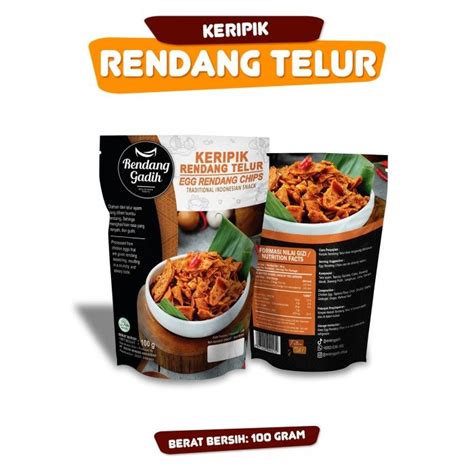 Keripik Rendang Telur Rendang Gadih Lazada Indonesia