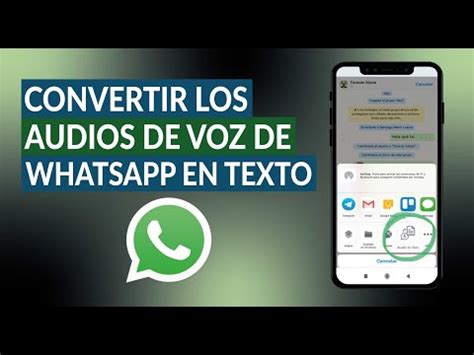 C Mo Convertir Audio En Texto En Whatsapp