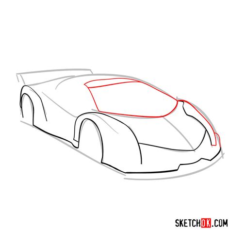 How To Draw A Lamborghini Veneno Easy Basit Kolay Harika Bir