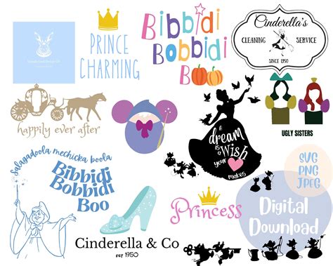 Disney Cinderella Svg Bundle Fairy Godmother Svg Disney Princess Svg Porn Sex Picture