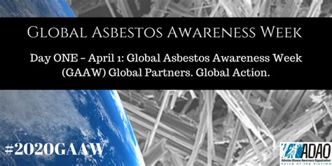 Global Asbestos Awareness Week Day One April Global Asbestos