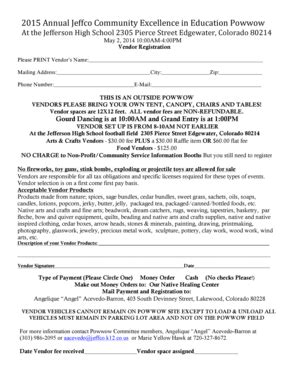 Fillable Online Rrcc Powwow Vendor Form Jhs Revised Final Rrcc