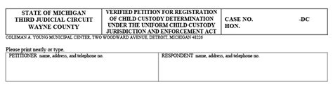 Wayne County Circuit Court Foc Forms - CountyForms.com