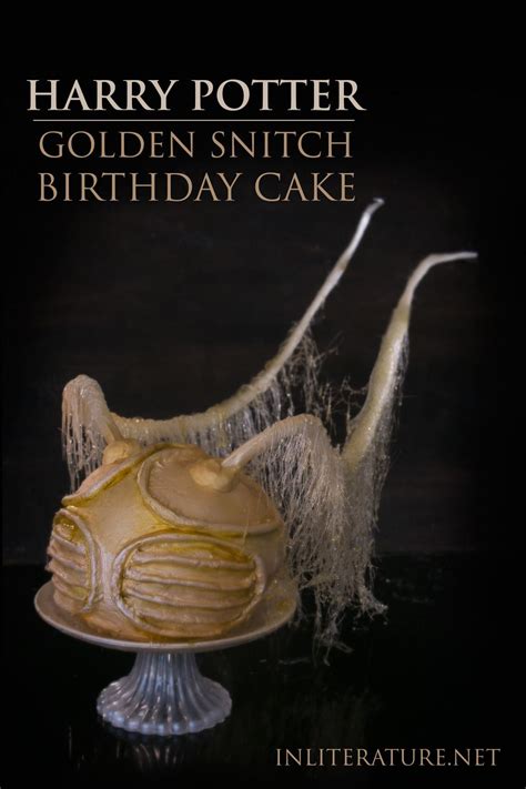 Golden Snitch Birthday Cake Harry Potter InLiterature Recipe