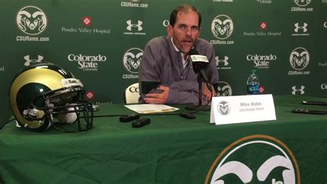 Csu Coach Mike Bobo On Qbs Youtube