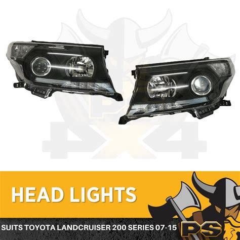 Headlights To Suit Toyota Landcruiser 200 Series 07 15 Angel Eye