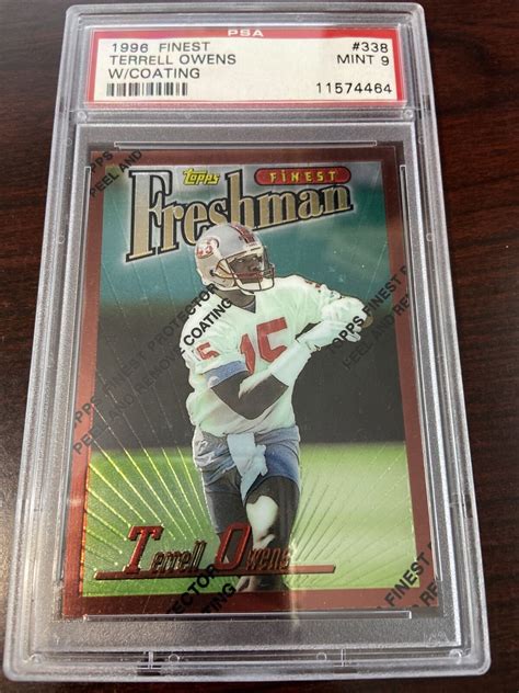 1996 Finest Terrell Owens Rookie RC PSA 9 49ers 338 EBay