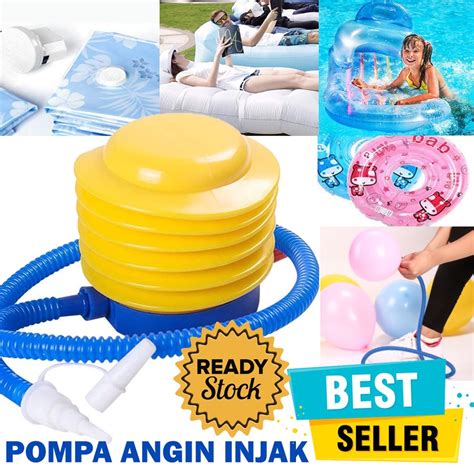 Jual Pompa Angin Kaki Injak Balon Bola Ban Renang Gym Ball Shopee