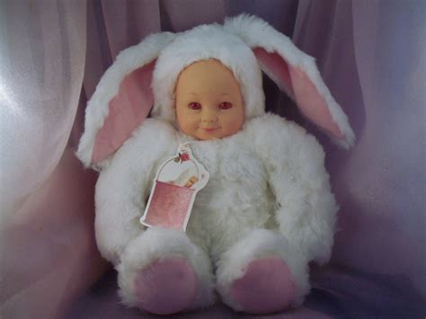 Anne Geddes Doll Baby Snow Bunny Inch Vintage Etsy