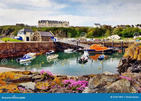 Portpatrick Harbour And Rusty Anchor Stock Photography | CartoonDealer ...