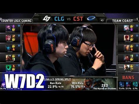 Counter Logic Gaming CLG Vs Coast S5 NA LCS Spring 2015 Week 7 Day 2