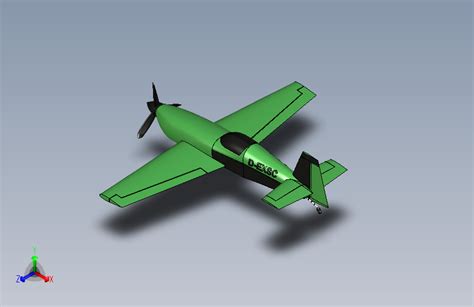 Extra 330 Sc 特技单翼飞机 Step 模型图纸下载 懒石网