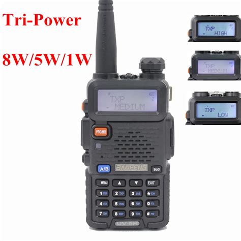 Aliexpress Buy BaoFeng Tri Power UV 5R 8W Portable Dual Band VHF