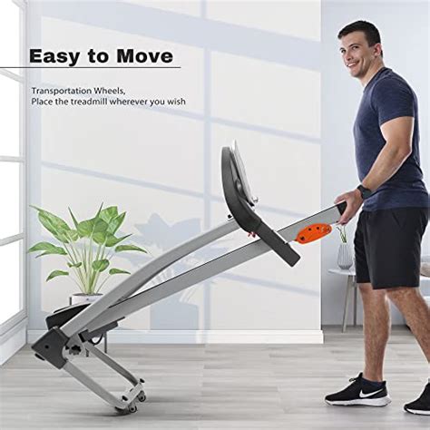 Merax Folding Electric Treadmill Easy Assembly 2 5HP 300 LBS Capacity