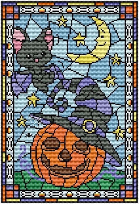 Pumpkin Cross Stitch Patterns Halloween Cross Stitch Patterns Cat Cross Stitch Pattern