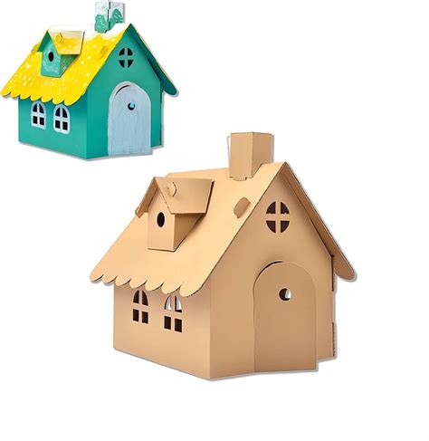 Small Kids' Cardboard Playhouse, Biscuit House for Kids Art & Craft for ...