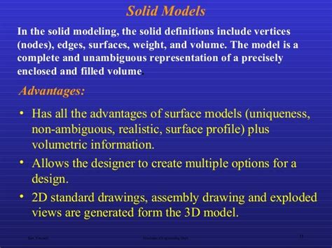 Introduction To Solid Modeling