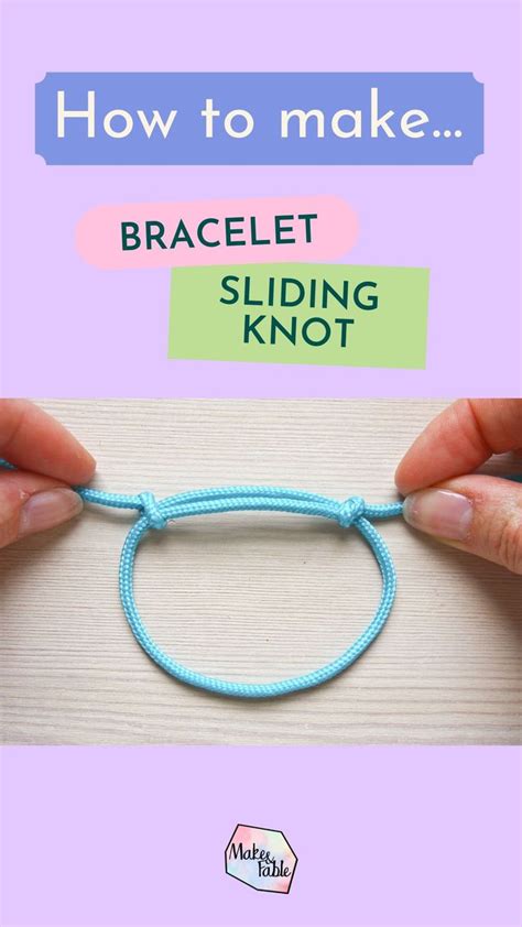 How To Make A Bracelet Sliding Knot Diy Jewelry Making Tutorials Diy Bracelets With String