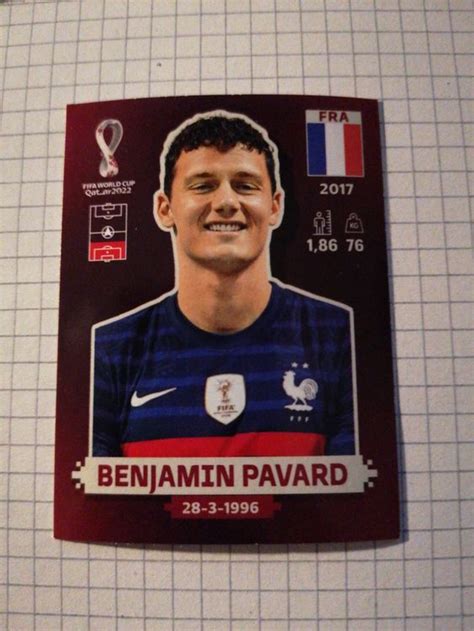 Panini WM Qatar Fra 9 Benjamin Pavard Kaufen Auf Ricardo