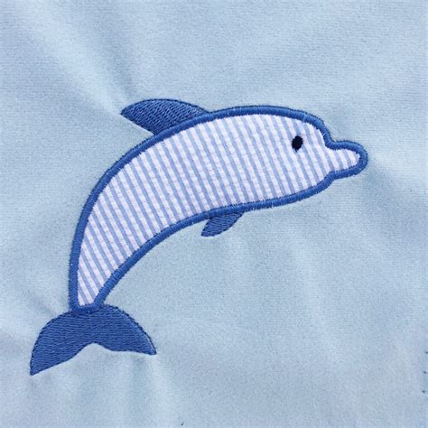 Adorable Dolphin Machine Applique Design Machine Embroidery Geek