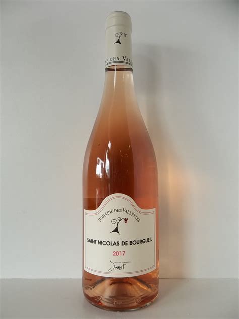 Vin de Touraine Saint Nicolas de Bourgueil rosé 2022 75 cl Domaine des