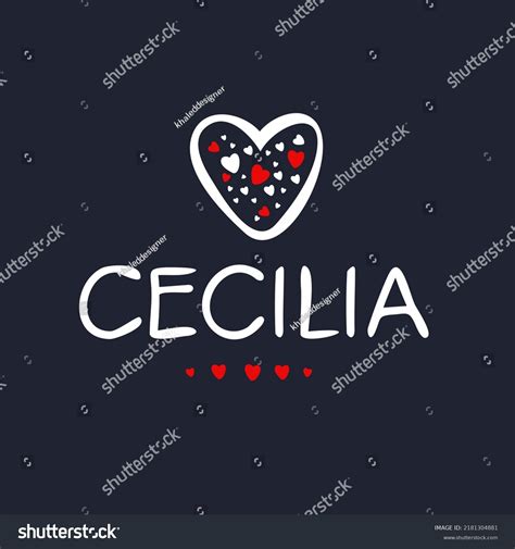 48 Cecilia name Images, Stock Photos & Vectors | Shutterstock