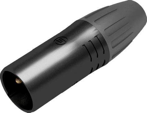 Seetronic Xlr P Connector Male Ip Goldkontakte Schwarzes