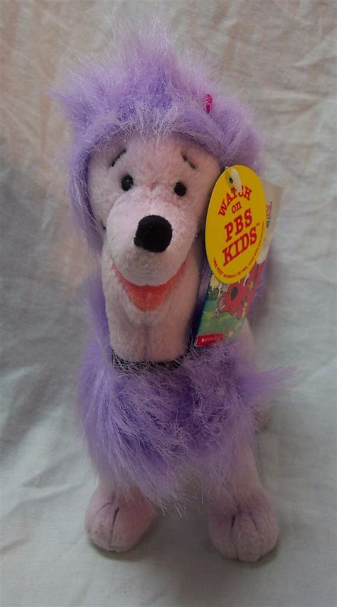 PBS Clifford the Big Red Dog CLEO PURPLE POODLE DOG 6" Plush STUFFED ...