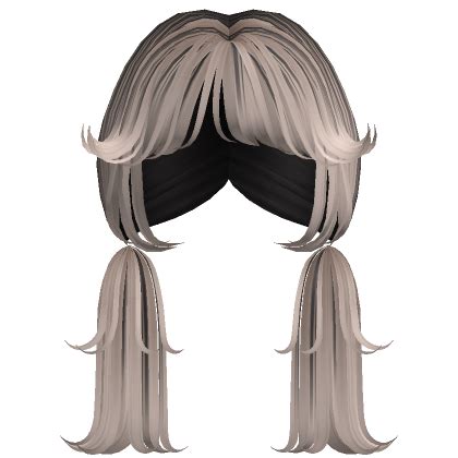 Black Wispy Layered Low Fairy Pigtails Blonde Hime Roblox Item