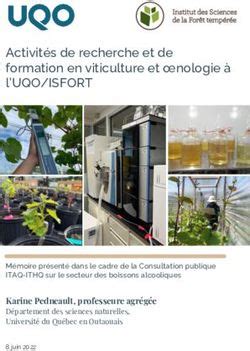 Activit S De Recherche Et De Formation En Viticulture Et Oenologie