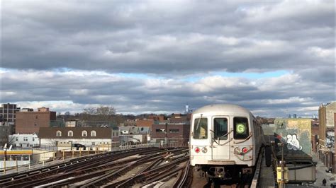 ⁴ᴷ R46 R160 G Trains to Coney Island Action YouTube