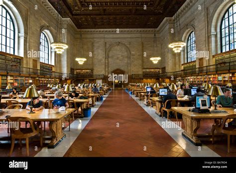 Interior New York Public Library Manhattan New York United States of ...