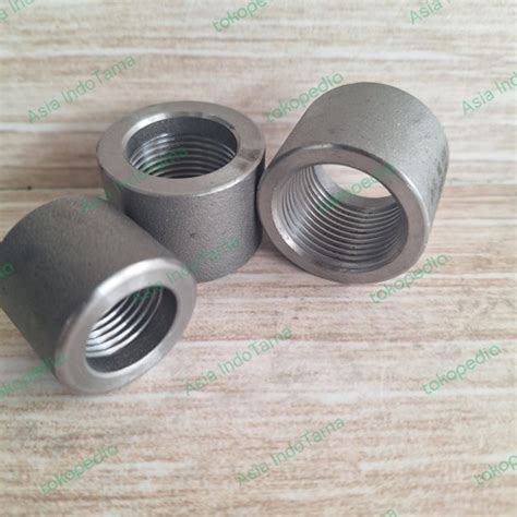 Jual Half Coupling Besi Class Drat Npt Inch Carbon Steel