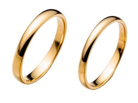 gold rings closeup on a transparent background 45381861 PNG