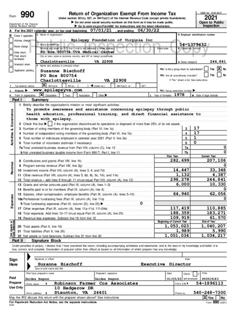 Fillable Online 2021 IRS Form 990 Fax Email Print - pdfFiller