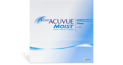 1 DAY ACUVUE MOIST For ASTIGMATISM 90 Pack Michigan Contact Lens