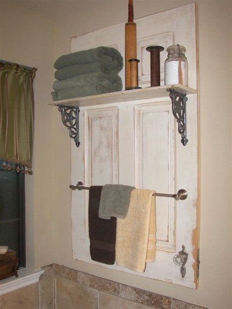 20 Simple And Creative Ideas Of How To Reuse Old Doors Bathroom Organisation Old Doors Doors