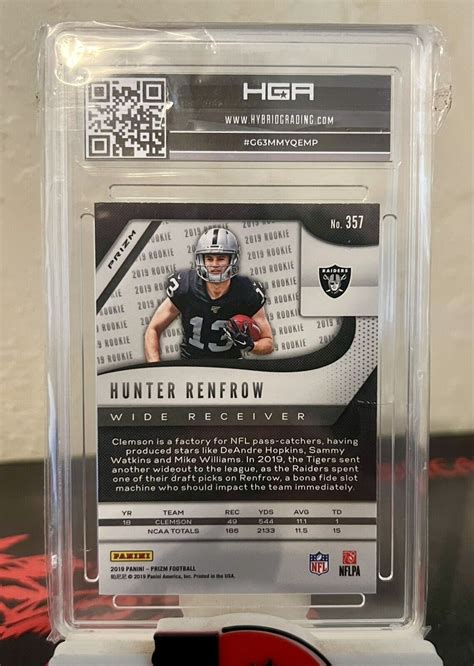 Hunter Renfrow 2019 Prizm Silver Rookie Raiders 90 Ebay