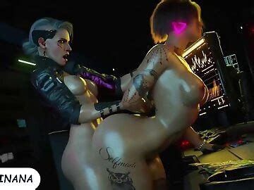 Best Cyberpunk Ciri And Judy Hard Fuck With Huge Dick Until Cum