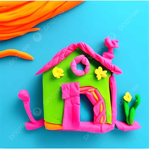 Playdough House Background Clay Art Play Dough Playdough Background